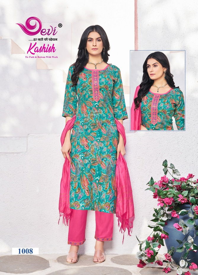 Kashish Vol 1 By Devi Rayon Printed Kurti With Bottom Dupatta Wholesale Shop In Surat